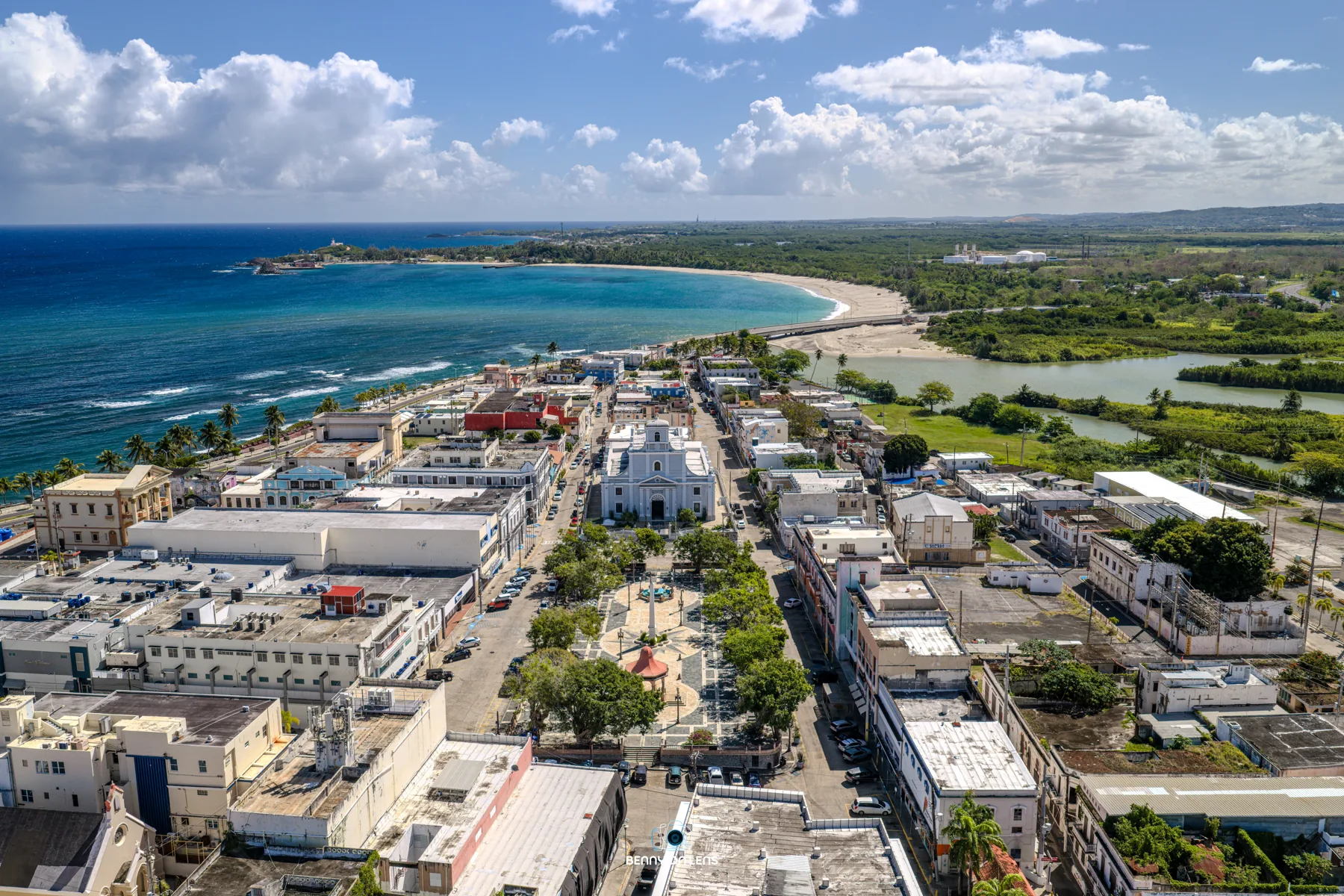 Vista aérea de Puerto Rico